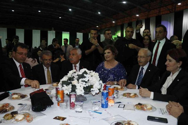 Muhalafeti bir araya getiren nikah! Kılıçdaroğlu, Akşener, İmamoğlu ve Yavaş katıldı