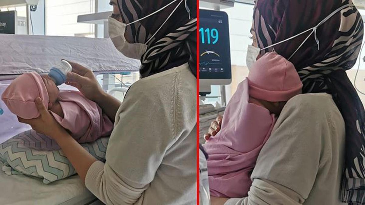 Yeni doğmuş bebeği kaldırımın üzerine bırakıp terk ettiler