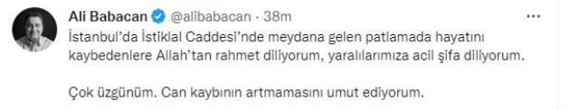 İstiklal Caddesi'ndeki patlama yürekleri yaktı! Muhalefet liderlerinden peş peşe paylaşım geliyor