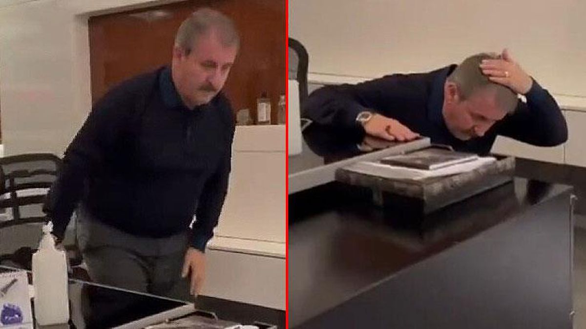 Mustafa Destici deprem tatbikatına katıldı! Çök-kapan-tutun pozisyonuna geçtiği anları sosyal medyadan paylaştı