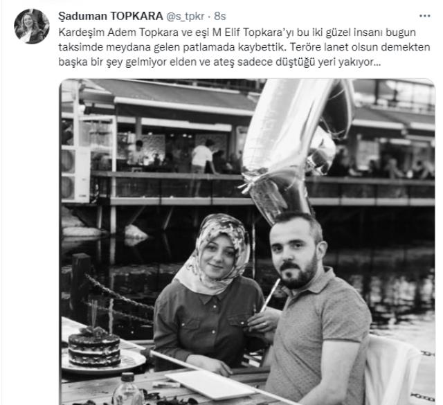 İstiklal Caddesi'ndeki patlamada kardeşini kaybeden kadından acılı mesaj: Ateş sadece düştüğü yeri yakıyor