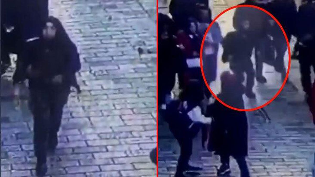 İşte o hain! İstiklal'e bombayı bırakıp kalabalığın içinden böyle uzaklaşmış