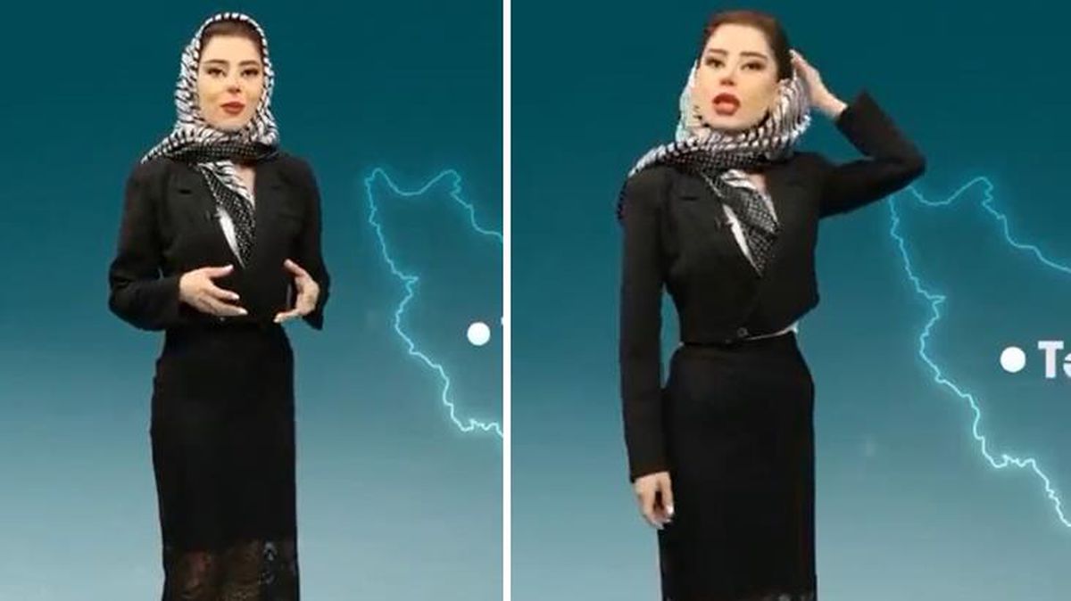 Hava durumunu sunuyordu, sıra o şehre gelince bir anda başörtüsünü çıkardı