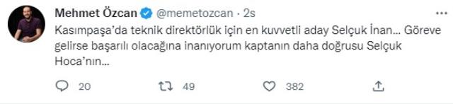 Süper Lig ekibinden büyük sürpriz! Takımın başına Selçuk İnan geçiyor