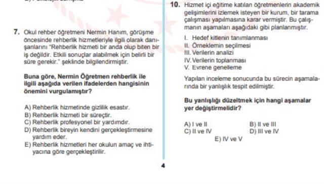 Uzman öğretmenlik örnek Soruları 2! MEB Uzman öğretmenlik örnek Sorular ...