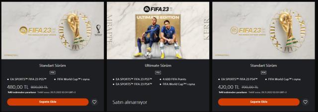 FIFA 23, PlayStation ve Xbox'ta yüzde 40 indirime girdi FIFA 23, PlayStation ve Xbox'ta yüzde 40 indirime girdi