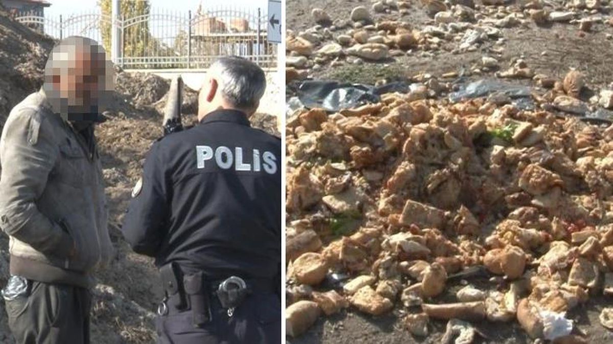 Sokak hayvanlarına verilen yemeklerden yerken görüntülendi, yardım etmek isteyenleri tek cümlelik yanıtla reddetti