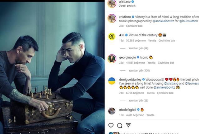 Messi ve Ronaldo'nun ortak paylaşımı ne, satranç maçını kim kazandı? Lionel Messi ve Cristiano Ronaldo'nun ortak gönderisi! Messi ve Ronaldo'nun ortak paylaşımı ne, satranç maçını kim kazandı? Lionel Messi ve Cristiano Ronaldo'nun ortak gönderisi!