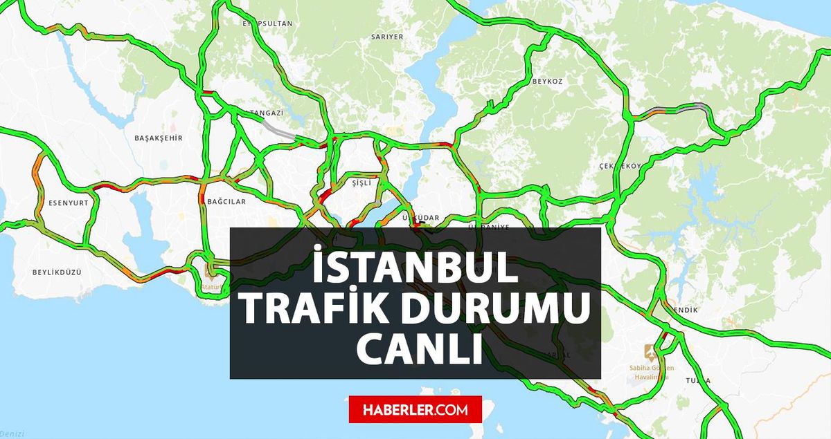 İstanbul trafik durumu CANLI takip! İstanbul'da hangi yollar kapalı? E5,D100 açık mı, kapalı mı?
