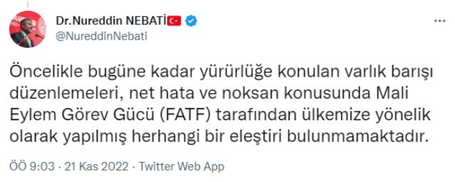 Bakan Nebati'den CHP'li Erdoğan Toprak'ın hazırladığı 'kara para' raporuna sert tepki Bakan Nebati'den CHP'li Erdoğan Toprak'ın hazırladığı 'kara para' raporuna sert tepki