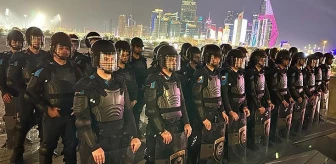 Bakan Soylu, Dünya Kupası için Katar'a gönderilen polislerin fotoğraflarını paylaştı