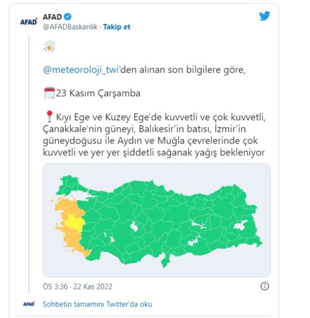 Fırtına kapıda! AFAD'dan 6 il için sarı ve turuncu kodlu uyarı