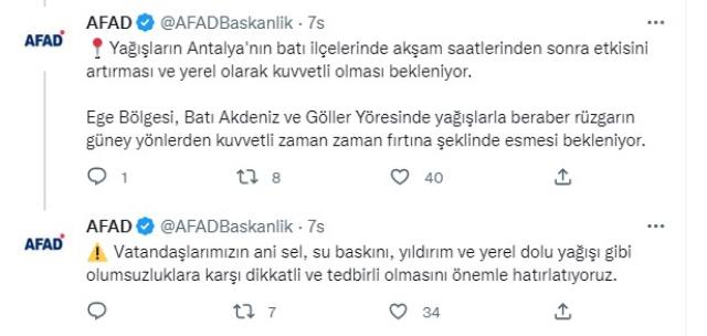 Fırtına kapıda! AFAD'dan 6 il için sarı ve turuncu kodlu uyarı