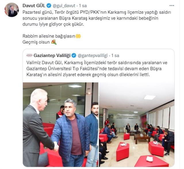 Gaziantep Valisi açıkladı! İşte Karkamış saldırısında yaralanan anne ve karnındaki bebeğin son durumu Gaziantep Valisi açıkladı! İşte Karkamış saldırısında yaralanan anne ve karnındaki bebeğin son durumu