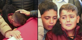 Yürek yakan anlar! Gaziantep'in 5 yaşındaki şehidi Hasan'a kardeşlerinden son veda