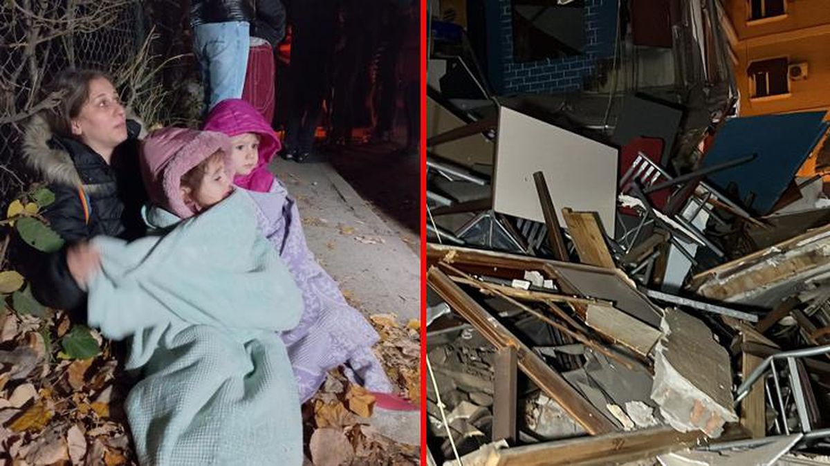 Depreme uykusunda yakalanan vatandaşlar sokağa çıktı, ısınmak için ateş yaktılar