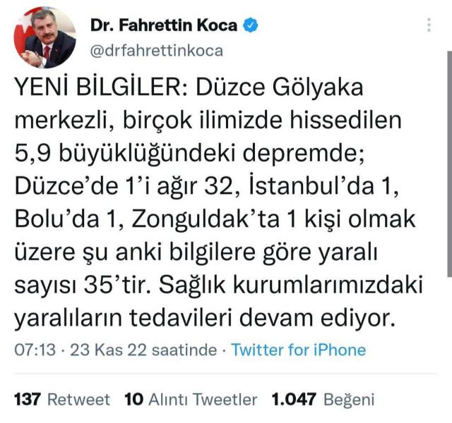 Düzce artçı depremler devam edecek mi? Düzce'de kaç büyüklüğünde deprem oldu?