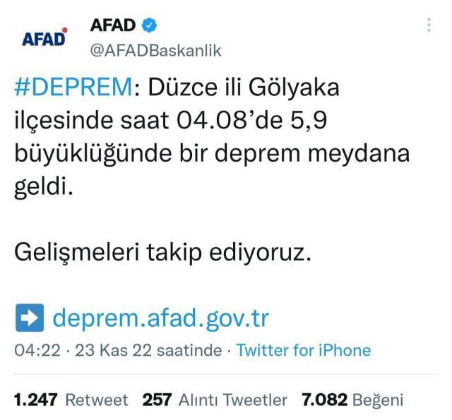 Düzce deprem mi oldu? AFAD- Kandilli Düzce deprem şiddeti kaç, merkezi neresi? Düzce deprem ne zaman saat kaçta oldu? Düzce deprem mi oldu? AFAD- Kandilli Düzce deprem şiddeti kaç, merkezi neresi? Düzce deprem ne zaman saat kaçta oldu?