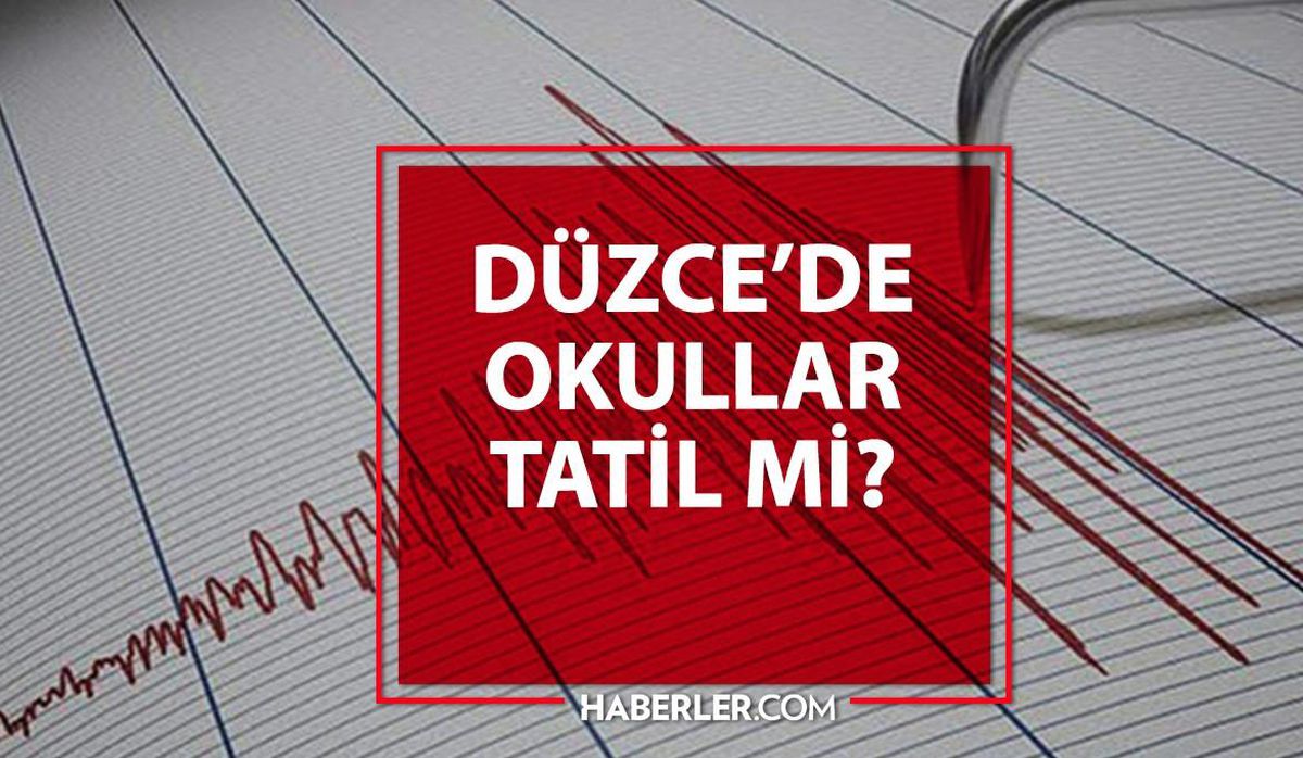 Düzce okullar tatil mi? Deprem nedeniyle bugün Düzce'de okullar tatil edildi mi?