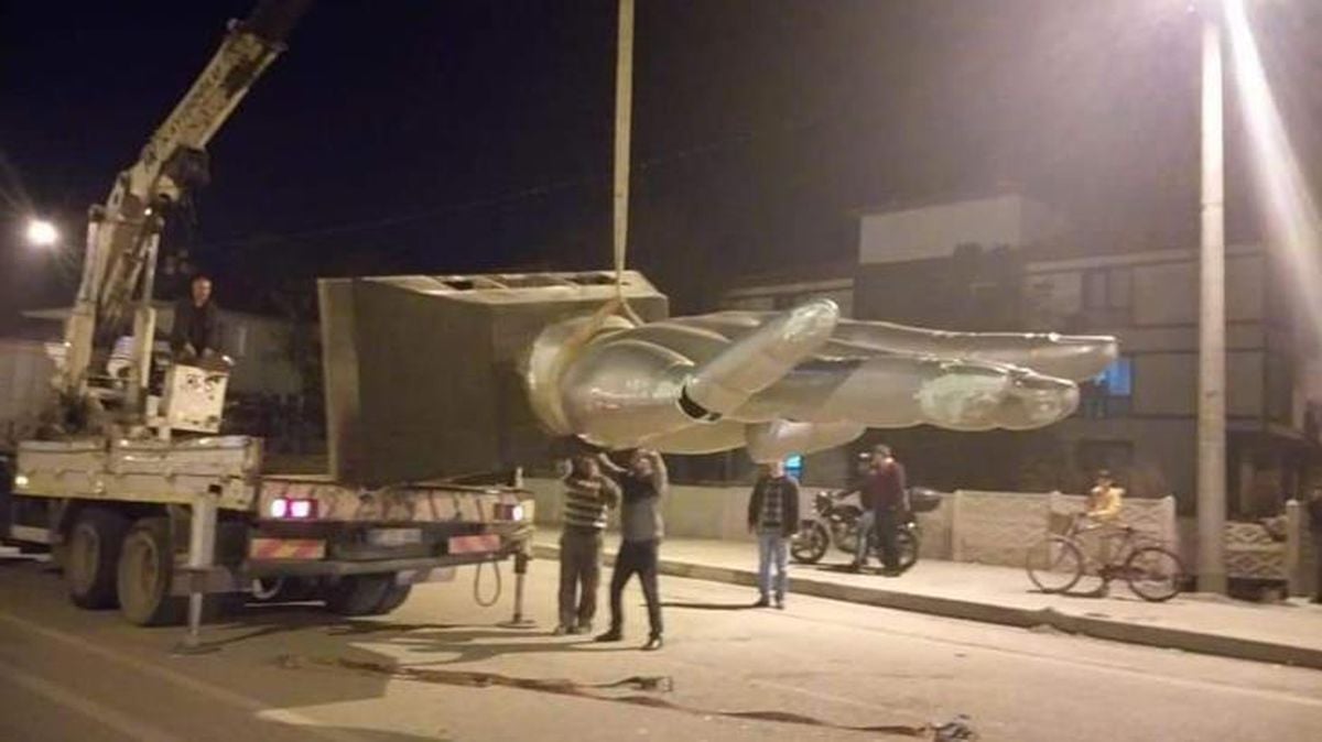 Düzce'deki Rabia heykelinin yeni kaldırıldığı iddiası yanlış