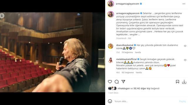 Akciğerinde kitle tespit edilen Armağan Çağlayan'dan güzel haber: Leflerim temiz, çarşamba günü kitle alınacak Akciğerinde kitle tespit edilen Armağan Çağlayan'dan güzel haber: Leflerim temiz, çarşamba günü kitle alınacak