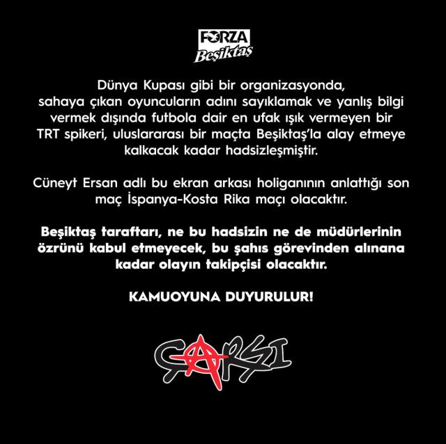 Dünya Kupası maçında söylediklerine tepki yağan TRT spikeri, sosyal medya hesabını kapattı