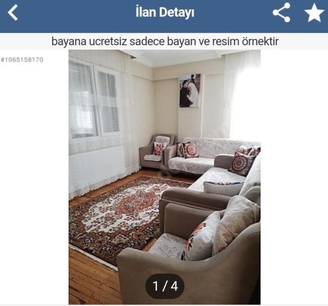 Ahlaksızlığın böylesi! 'Bayana ücretsiz' deyip ev fotoğraflarının yanına kendini koydu