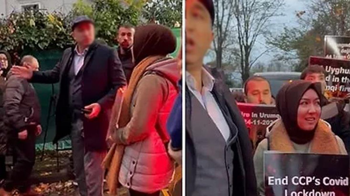 Eylem yapan Uygur Türkleri'ne söyledikleri infial yaratan polisle ilgili Emniyet'ten açıklama: Kullanılan ifadeler üzüntüye sebebiyet vermiştir