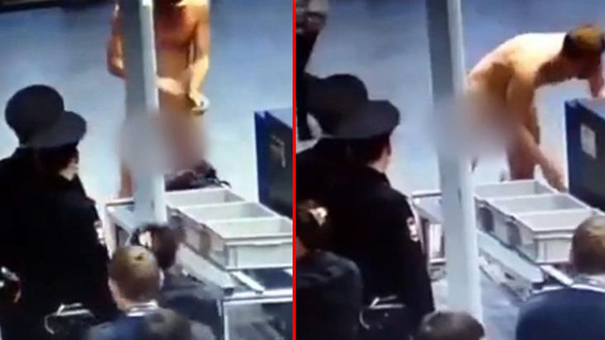 Havalimanında güvenlik önlemlerine isyan eden adamdan bomba tepki! Görevliler ne yapacağını bilemedi