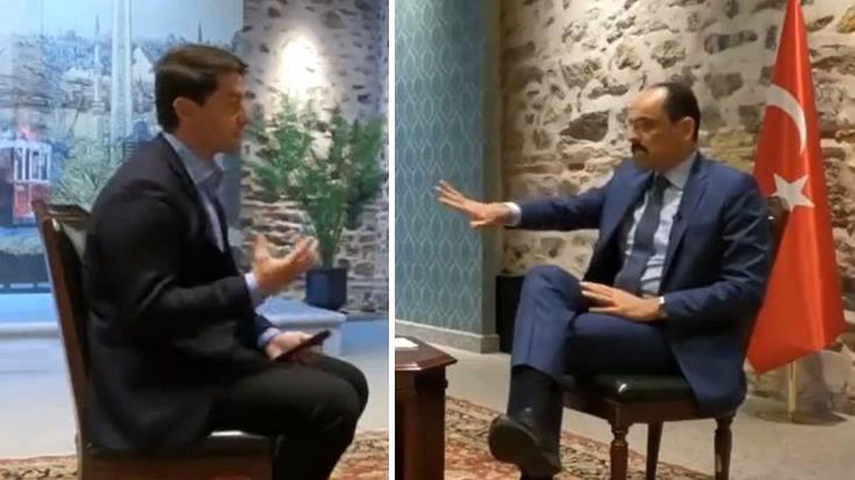 İsveçli gazetecinin sorduğu soruya sinirlenen Cumhurbaşkanlığı Sözcüsü İbrahim Kalın, röportajı yarıda kesti