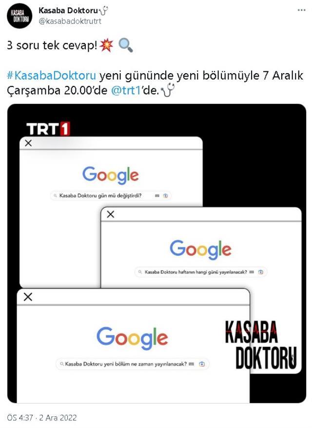 Kasaba Doktoru var mı, yok mu, neden yok? 2 Aralık Cuma Kasaba Doktoru yeni bölümü yok mu, niye yok?