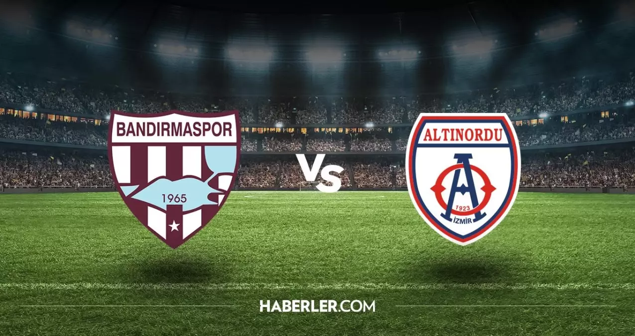 Bandırmaspor - Altınordu maçı ne zaman? Bandırmaspor - Altınordu maçı hangi kanalda, saat kaçta? şifreli mi?
