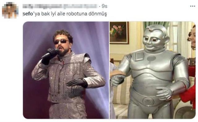 Altın Kelebek'te ödül alan Sefo, kıyafetiyle tiye alındı: Robot Babür olmuş Altın Kelebek'te ödül alan Sefo, kıyafetiyle tiye alındı: Robot Babür olmuş