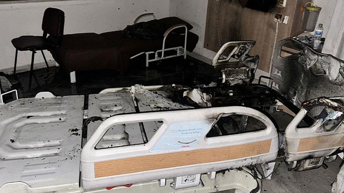 Dahiliye servisinde içilen sigara hastaneyi yaktı! 8 hasta tedavi altında