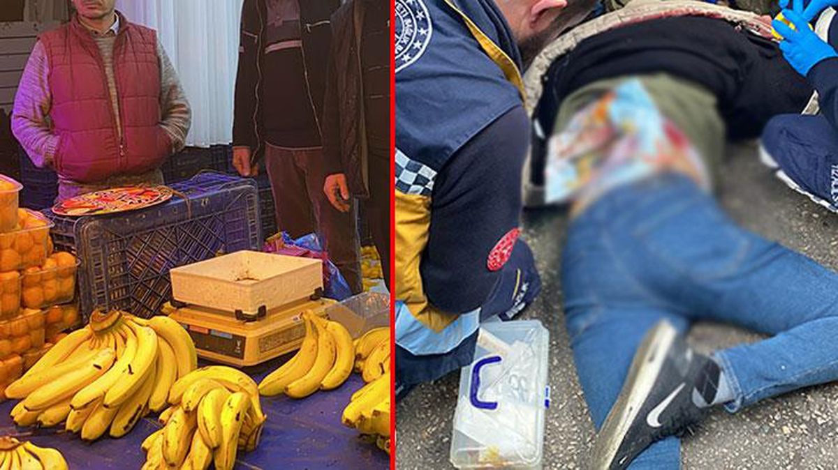 Pazarcı ile perdecinin 'kasa koyma' kavgasında kan aktı, vatandaşlar büyük korku yaşadı