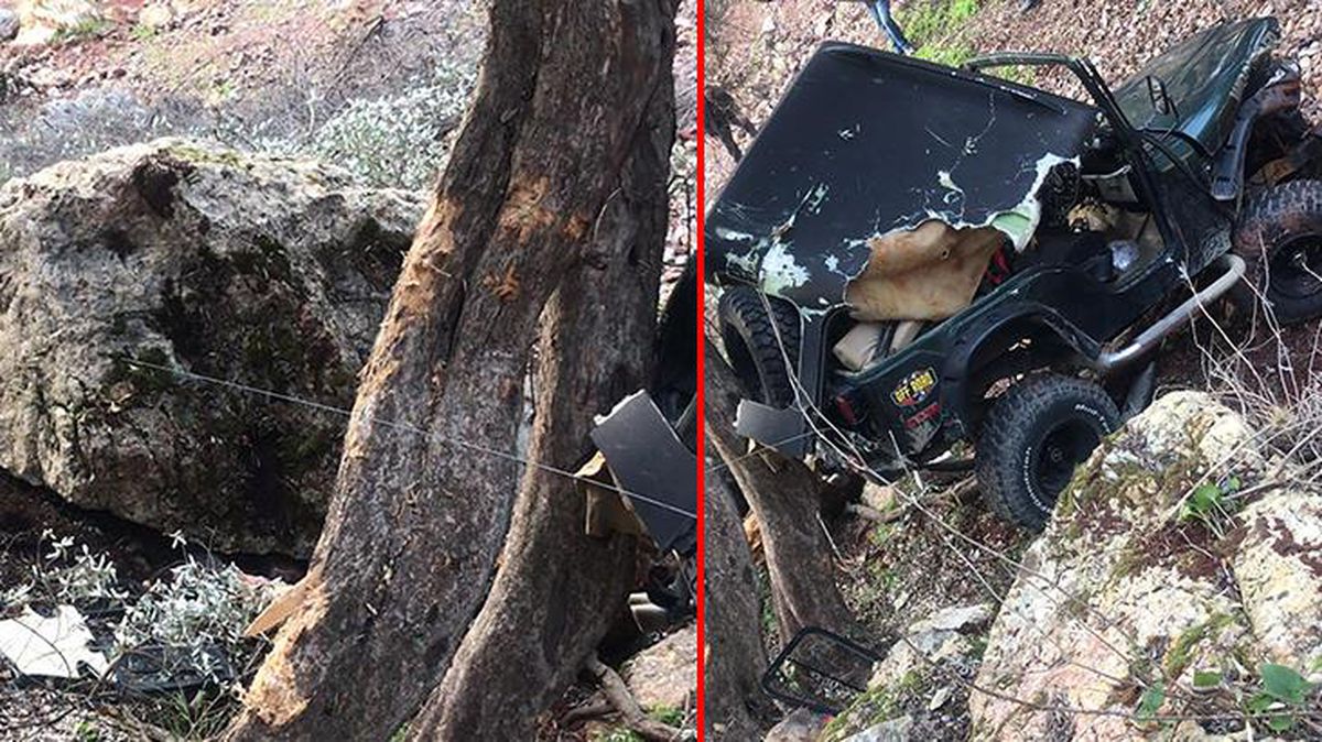 Muğla'da kazadan kurtulan genç sürücü, kayanın altında kalarak can verdi