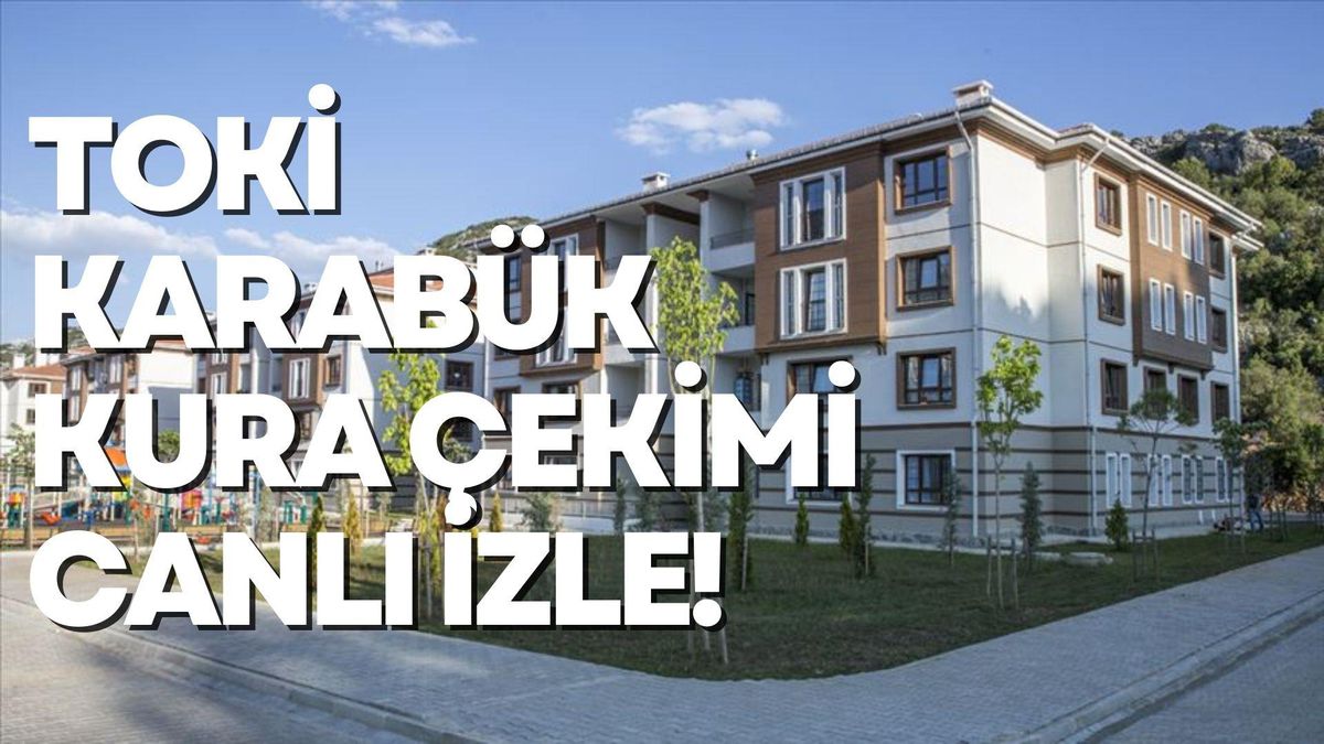 Karabük TOKİ kura çekimi canlı izle! YouTube Karabük TOKİ kura çekimi izleme linki! Karabük TOKİ kura çekimi Full HD CANLI!