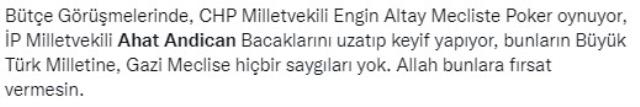 İYİ Partili vekil, TBMM'de bütçe görüşmelerini ayaklarını koltuğa uzatarak dinledi! Tepki yağıyor