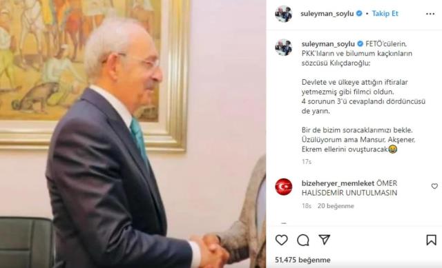 Bakan Soylu'nun paylaştığı Kılıçdaroğlu'na ait gizemli fotoğrafın sırrı çözüldü