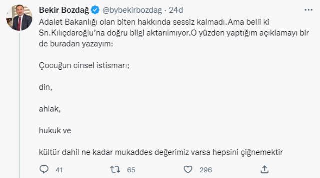 Bakan Bozdağ'dan Adalet Bakanlığı önünde konuşan Kılıçdaroğlu'na yanıt gecikmedi