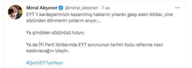 EYT 2023'e sarktı! Akşener 'verilen sözleri' hatırlatarak yaklaşan seçimleri işaret etti