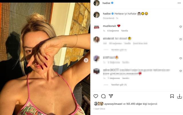 Hadise makyajsız halini paylaştı, Instagram'da yer yerinden oynadı