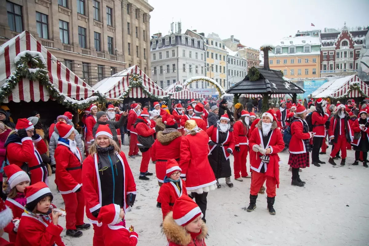 Letonya'da Noel Baba Etkinliği