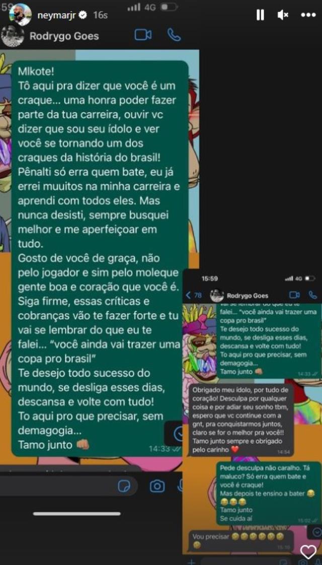 ünya Kupası'ndan elenen Brezilya'da Neymar, takım arkadaşlarının tüm yazışmalarını ifşa etti