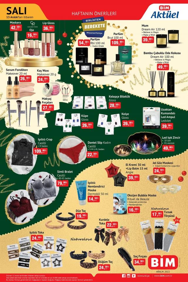 13 Aralık BİM AKTÜEL KATALOG ürünleri neler?
