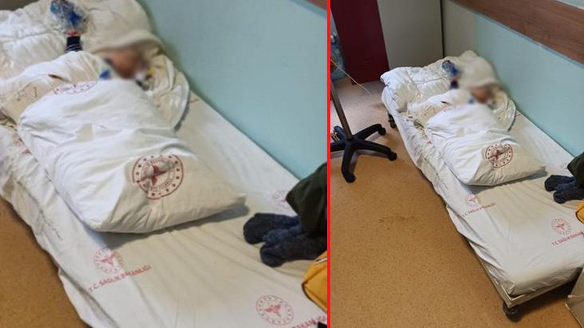 Hastane dolu diye 2 aylık bebeği yere yatırdılar iddiası! Yorum yağan paylaşıma bakanlıktan da yanıt geldi