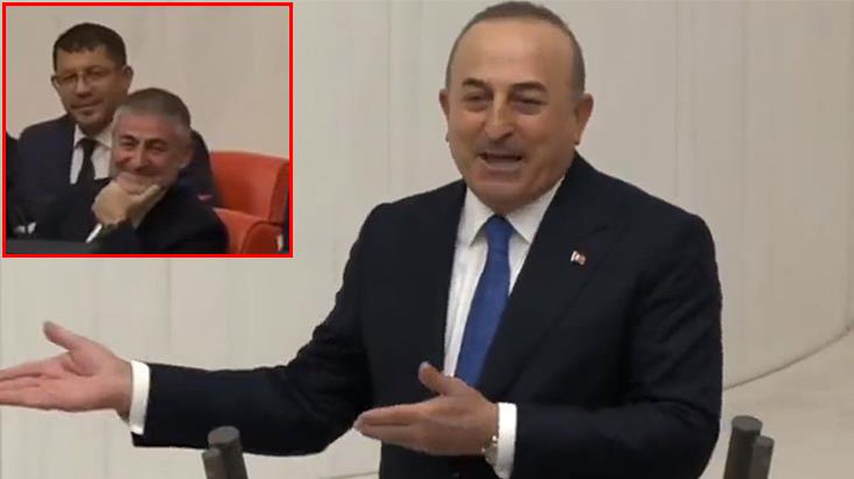 Çavuşoğlu'nun kürsüden yaptığı konuşma Meclis'i güldürdü: Bakanımızın gözlerinde ışıltı varsa talebimizi iletiyoruz