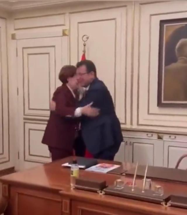 İmamoğlu'nun çağrısı sonrası Ankara'dan çıktı geldi! Akşener'den İBB Başkanı'na makamında moral ziyareti