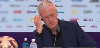 Dünya Kupası'nda finale yükselen Fransa'da Deschamps, muhabirin sorusuna ne diyeceğini bilemedi