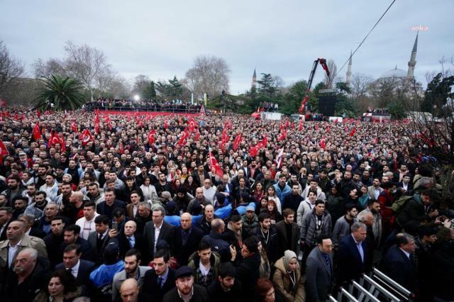 Saraçhane mitingi kaç kişi katıldı? Saraçhane'de kaç kişi toplandı? 6'lı masanın Saraçhane mitingine kaç kişi katıldı?